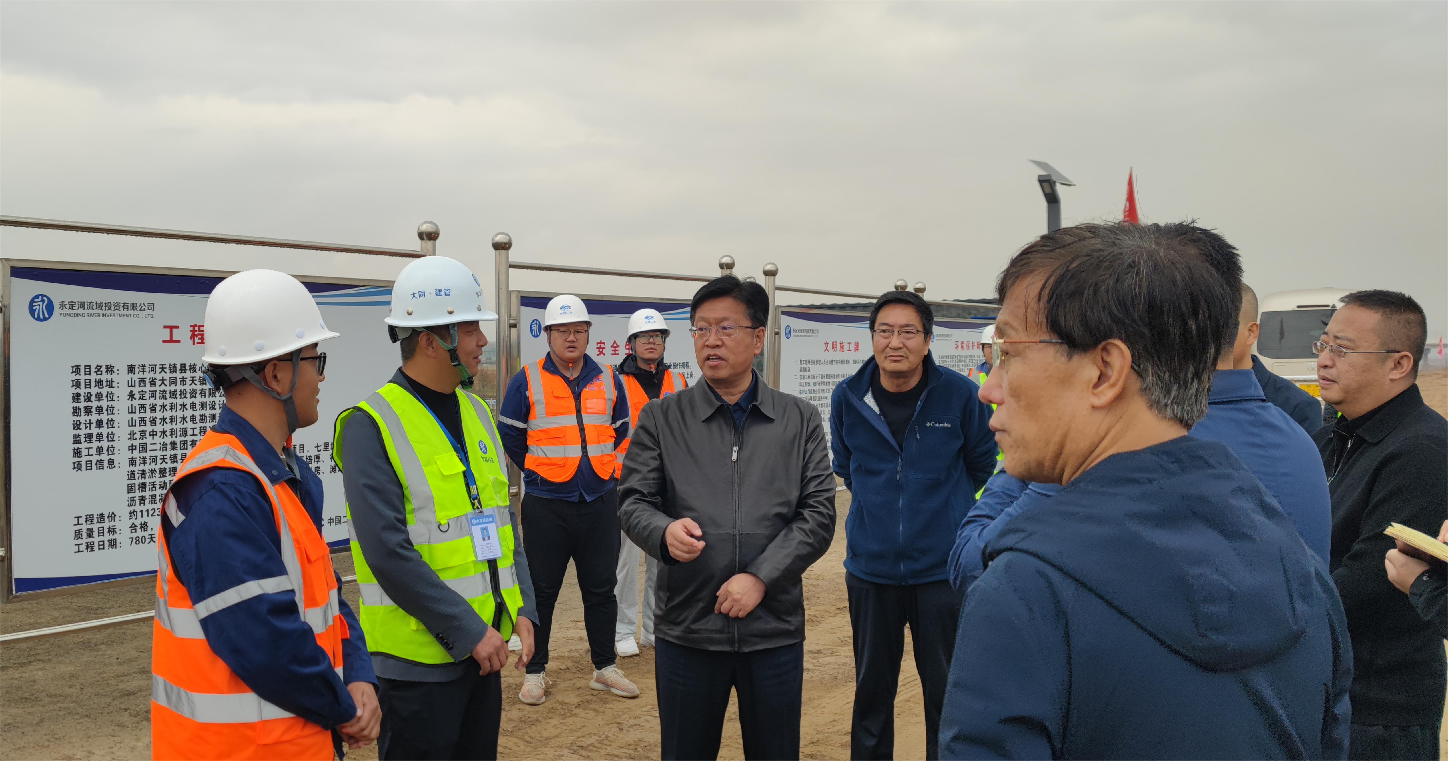 天镇县县委书记文晓东调研南洋河天镇县主题区生态建复工程 天镇县县委书记文晓东调研南洋河天镇县主题区生态建复工程