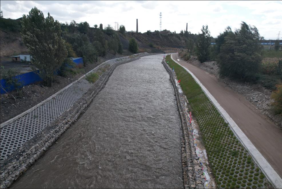 山西省朔州市七里河引黄北干1号洞至箱涵入口段河路综合治理与生态建复工程 4个分部工程通过验收