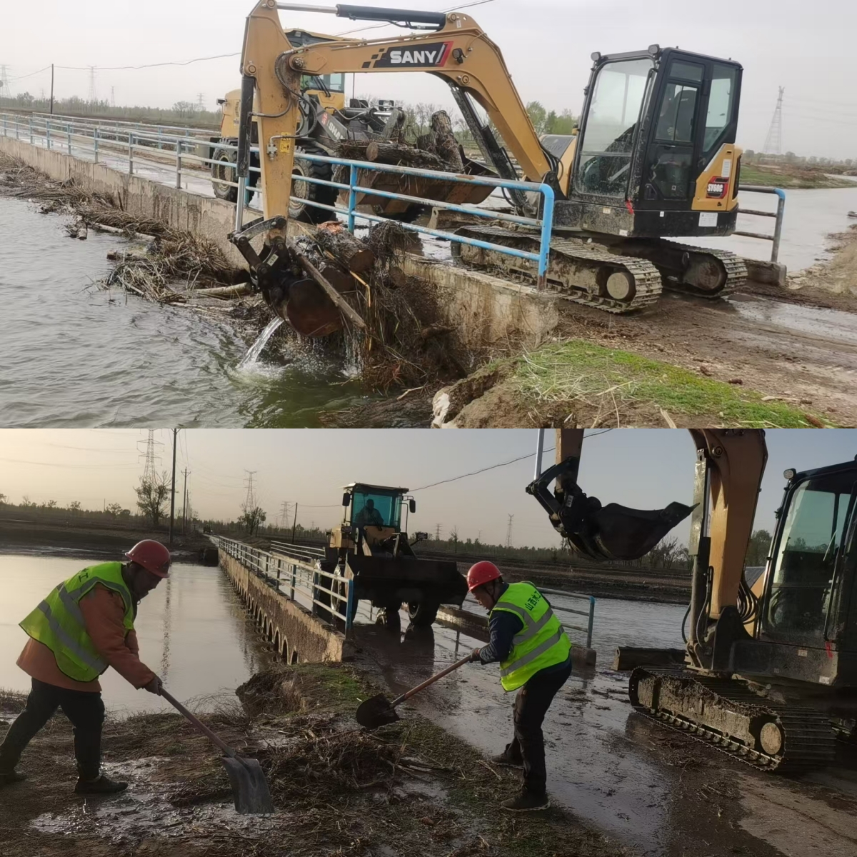 桑干河过水箱涵清淤疏浚全面实现