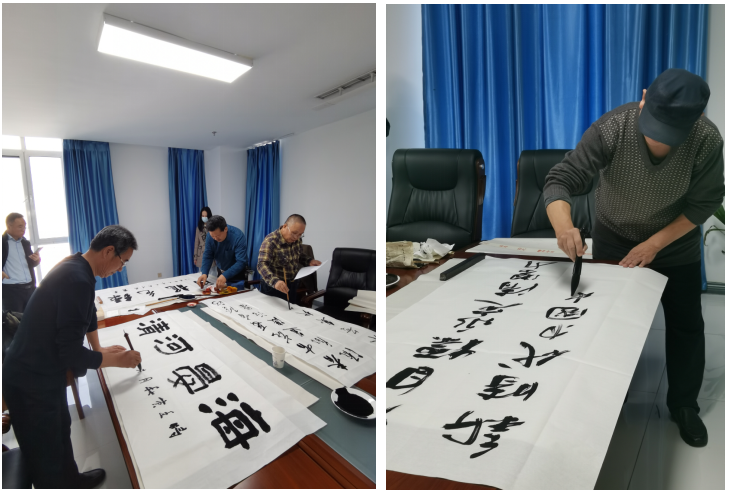 临汾地域结合党支部组织发展“笔墨赞永定，图画颂党恩”主题党日活动